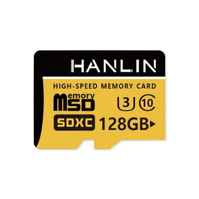 HANLIN 128GB 高速記憶卡 Micro SD TF 記憶卡 SDHC C10 U3