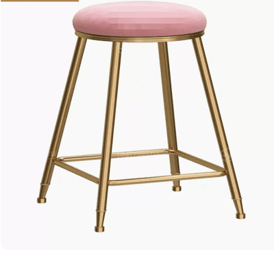 北歐矮凳網紅餐椅家用簡約化妝凳子餐廳奶茶店小圓凳疊放鐵藝椅子