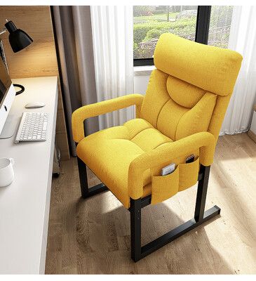 電腦椅家用舒適久坐電競椅子靠背椅休閑辦公座椅宿舍書桌椅沙發椅 雙層加厚 坐高和靠背均可調節