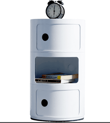 北歐三層多功能白色簡約創意收納櫃儲物櫃促銷床頭櫃