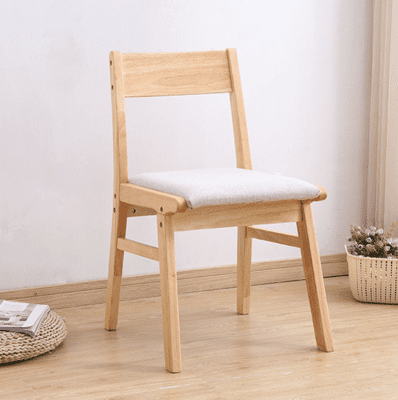 實木餐椅家用簡約書桌椅靠背兒童家用學習椅咖啡奶茶吃飯餐廳椅子
