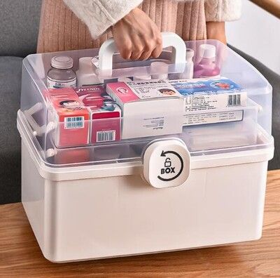 藥箱家庭裝家用大容量多層醫藥箱全套應急醫護醫療收納藥品小藥盒
