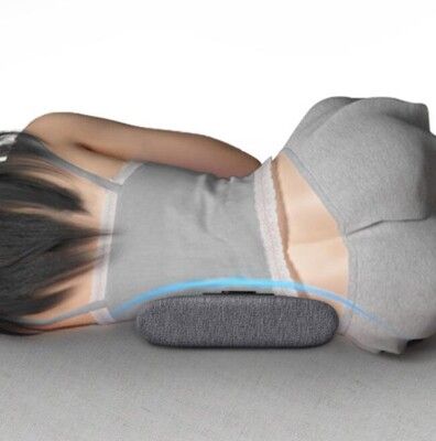 現貨 電動按摩護腰墊 恆溫發熱護腰枕 熱敷枕  記憶棉墊 腰靠 熱敷靠腰墊 震動模式睡眠按摩腰枕