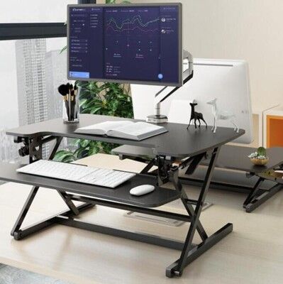 電腦升降桌 站立式筆記本電腦升降桌辦公台式顯示器桌面折疊增高桌托架工作台