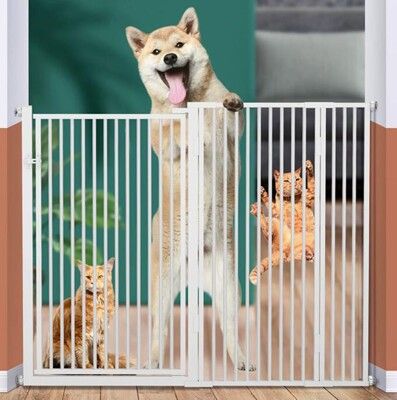 寵物圍欄 防貓門欄 寵物柵欄 隔離攔 貓咪欄杆擋板 室內狗護欄籠子 自動關開門