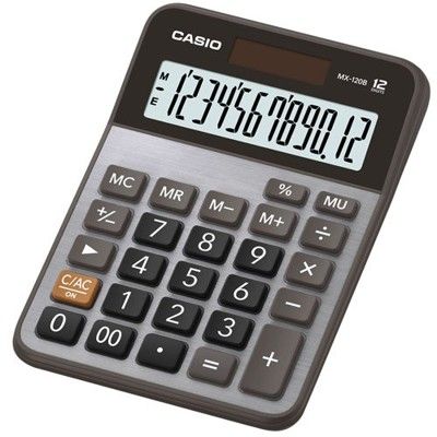 【CASIO】MX-120B 12位數 大型顯示幕 商用標準型 計算機