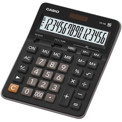 【CASIO】GX-16B 16位數 大型顯示幕 商用標準型 計算機