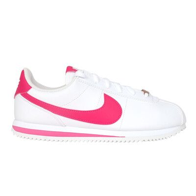 NIKE CORTEZ BASIC SL-GS女大童運動休閒鞋-休閒 白桃紅