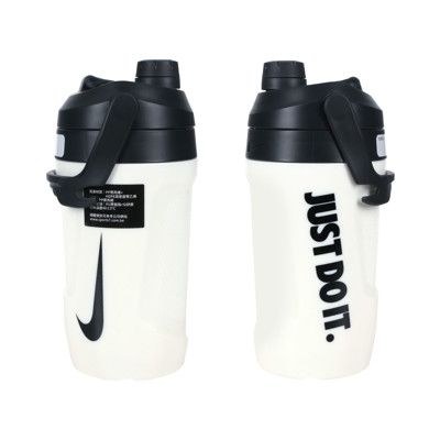 NIKE FUEL JUG大口徑霸水壺40OZ-健身 運動水壺 1180ML 白黑