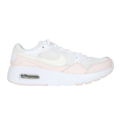 NIKE AIR MAX SC-GS 女大童氣墊緩震慢跑鞋-氣墊 白淺粉