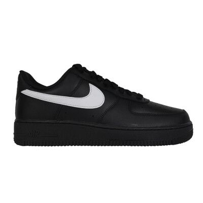 NIKE AIR FORCE 1 07 男運動休閒鞋-皮革 經典 黑白