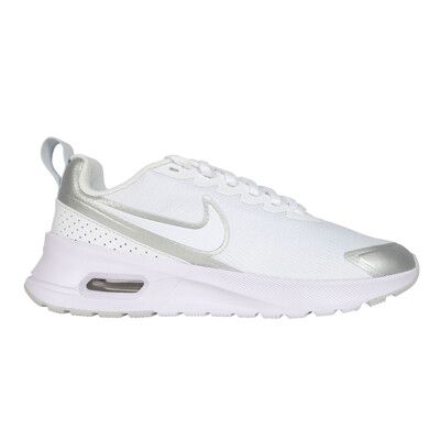 NIKE W AIR MAX NUAXIS 女氣墊緩震慢跑鞋-慢跑 氣墊 白銀