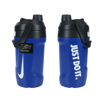 NIKE FUEL JUG大口徑霸水壺40OZ-健身 運動水壺 1180ML 藍白