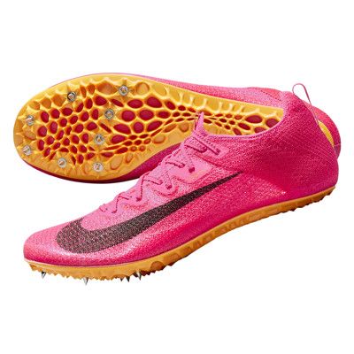 NIKE ZOOM SUPERFLY ELITE2 男女田徑釘鞋-短距離 螢光粉黑