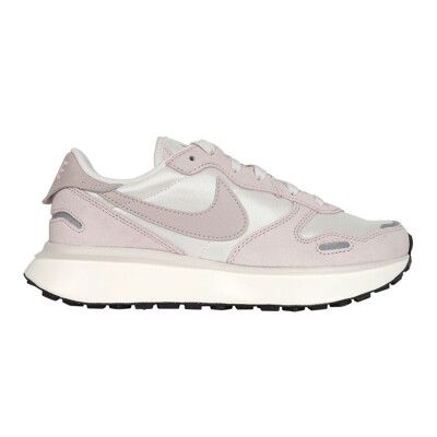 NIKE W PHOENIX WAFFLE 女休閒運動鞋-復古 經典 慢跑 米白藕粉