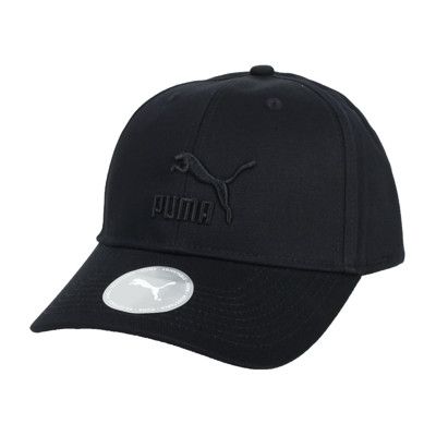 PUMA 流行系列棒球帽-純棉 帽子 防曬 遮陽 鴨舌帽 老帽 黑
