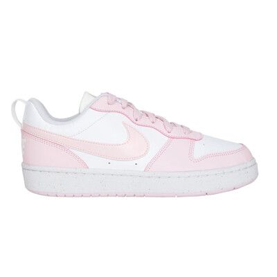 NIKE COURT BOROUGH LOW 女大童運動休閒鞋 白粉