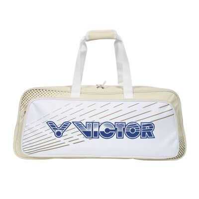 VICTOR 矩形包-拍包袋 羽毛球 裝備袋 手提 手拿 勝利 米黃丈青