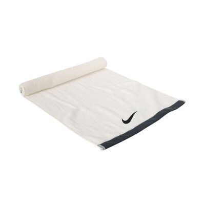 NIKE FUNDAMENTAL TOWEL 毛巾-80X35CM-純棉 白黑