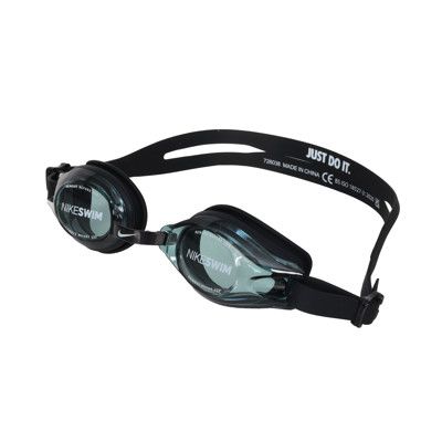 NIKE SWIM 基本訓練型泳鏡-抗UV 防霧 蛙鏡 游泳 黑白