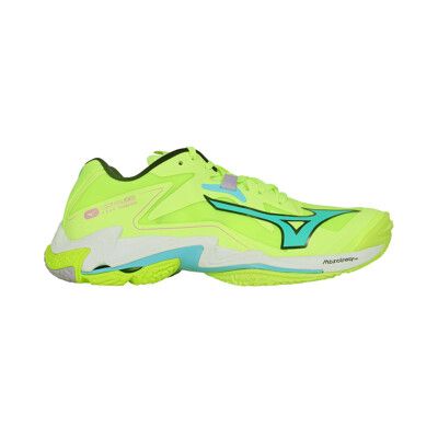 MIZUNO WAVE LIGHTNING Z8 男排球鞋-運動 美津濃 螢光綠湖藍