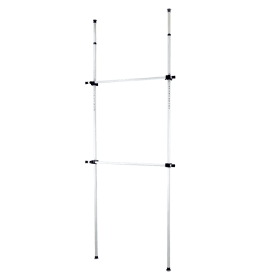 ECR011-2L 加寬版頂天立地組合 曬衣架 伸縮衣桿 掛衣桿