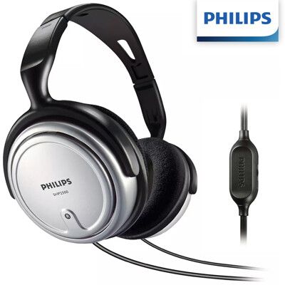 【Philips 飛利浦】頭戴式立體聲電視/電腦耳機 SHP2500（可搭配電吉他使用）