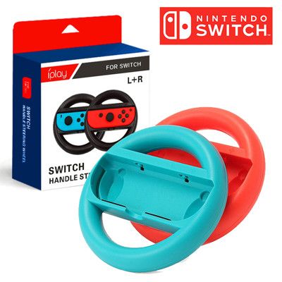 Switch Joy-Con手把專用 賽車手把方向盤 (2入)