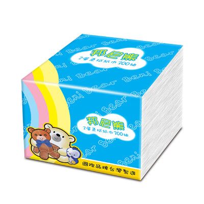 BeniBear邦尼熊抽取式柔拭紙巾300抽x72包/箱