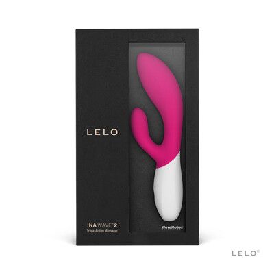 ♥Venus精品♥情趣用品 保固兩年 Lelo Ina Wave 2 多功能雙震動按摩棒 櫻桃紅