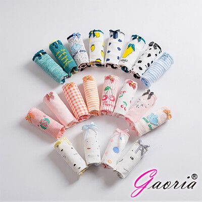 ♥Venus精品♥【Gaoria】純棉面料 中腰 少女可愛提臀 三角褲 可愛圖案 可愛卡通內褲