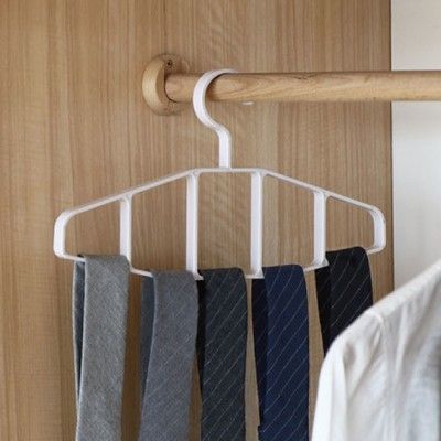 圍巾收納架小號 領帶 皮帶 多層 多格 衣架 家用 簡約 日式 衣櫃  收納 省空間 abs