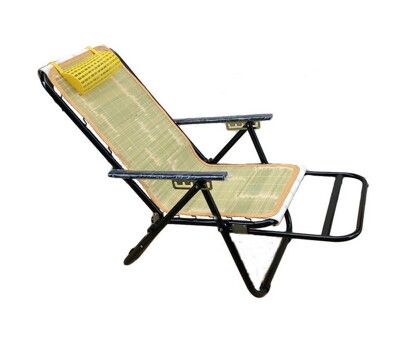 【MSL】【米詩蘭居家】台灣製  二折彈力竹青涼椅/休閒躺椅