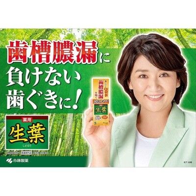 日本原裝進口小林製藥 2022年新品生葉 齒槽膿漏 潔淨牙膏 / 牙周護理 黃色包裝