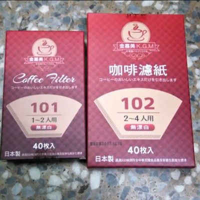 NO 五金百貨 金嘉美咖啡濾紙 扇形 - 102