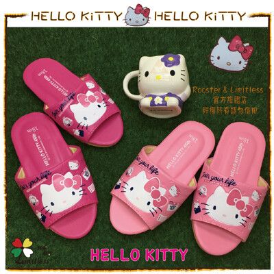 【HELLO KITTY 正版授權45th】KITTY親子款室內拖地板拖居家拖鞋