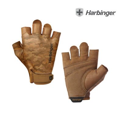 【總代理公司貨】Harbinger Pro Gloves 2.0 重訓/健身用專業手套-迷彩黃