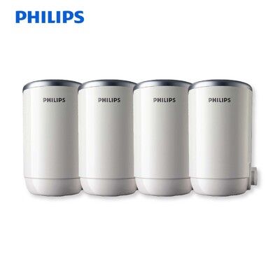 【Philips 飛利浦】日本原裝 水龍頭型淨水器專用濾心 5重超濾複合濾心 WP3922 四入組