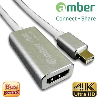 amber mini DisplayPort轉4K HDMI訊號轉換線PRO支援21：9寬螢幕