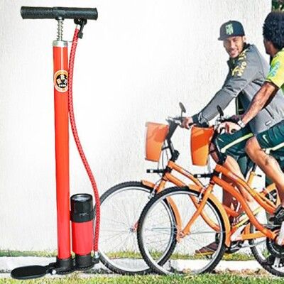【直立式高壓打氣筒】可量胎壓 充氣筒 打氣筒 腳踏車 自行車 汽車用品 機車