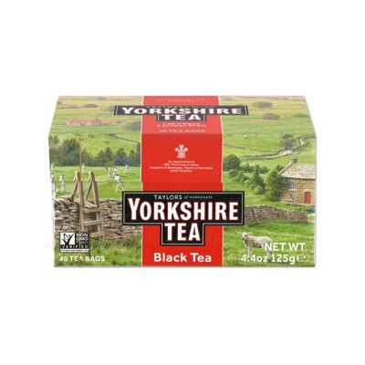 英國Taylors泰勒茶-Yorkshire約克夏茶紅牌紅茶包40入裸包/盒(適合沖煮香醇鮮奶茶)