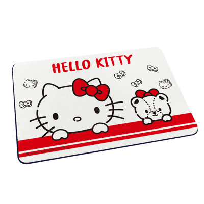 Sanrio三麗鷗 HELLOKITTY軟式珪藻土吸水地墊腳踏墊吸水墊60x40cm【5icoco】