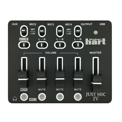 【有購豐】Maker hart Just MIC IV - 迷你麥克風混音器