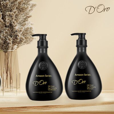 【設計師推薦！D'ORO 24K流金奧秘系列1000ml】髮乳 髮浴 洗髮乳 洗髮精 護髮乳 洗髮露