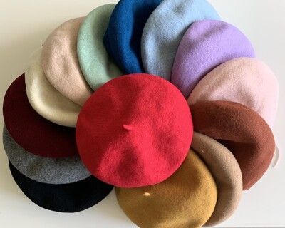 🔥19色純羊毛尼貝蕾帽畫家帽隨便搭都很美噠帽子