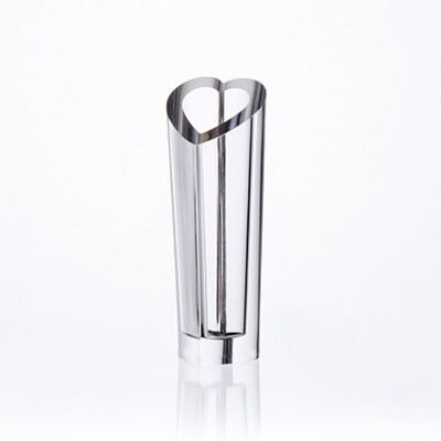 【美的空間】透明壓克力心形花瓶-小(高9.5cm) 1入2個