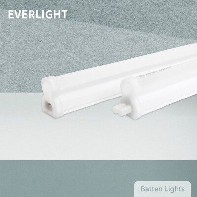 【EVERLIGHT億光】LED支架燈 18W 4尺 白光 自然光 黃光 層板燈 串接燈具(附串線)