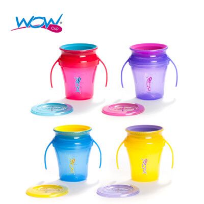 【Wow cup】美國 WOW Cup baby 360度握把透明喝水杯