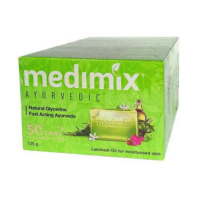 《Medimix》草本寶貝美膚皂 寶貝/溫和/檀香(125gX5入/組)