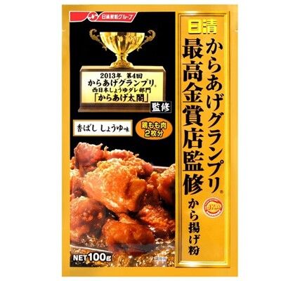 NISSIN 日清 最高金賞 炸雞粉-100g (醬油/香蒜/鹽味)